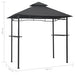 Barbecue paviljoen 240x150x255 cm staal antraciet