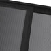 Prieel met dak 4x3x2,5 m aluminium en staal antracietkleurig