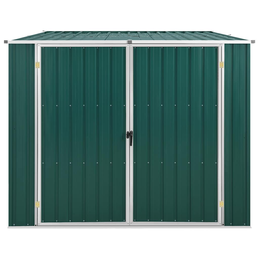 Tuinschuur 195x198x159 cm gegalvaniseerd staal groen