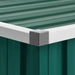 Tuinschuur 195x198x159 cm gegalvaniseerd staal groen