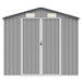 Tuinschuur 205x129x183 cm gegalvaniseerd staal grijs