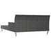 Ligbed met kussens 2-persoons poly rattan zwart