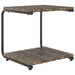 Ligbed met kussens 2-persoons poly rattan bruin