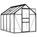 Tuinkas met basisframe 4,75 m² aluminium antracietkleurig
