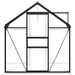 Tuinkas met basisframe 4,75 m² aluminium antracietkleurig