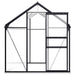 Tuinkas met basisframe 4,75 m² aluminium antracietkleurig