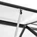 Tuinkas met basisframe 4,75 m² aluminium antracietkleurig