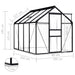 Tuinkas met basisframe 4,75 m² aluminium antracietkleurig