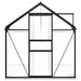 Tuinkas met basisframe 7,03 m³ aluminium antracietkleurig