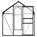 Tuinkas met basisframe 7,03 m³ aluminium antracietkleurig