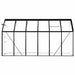 Tuinkas met basisframe 7,03 m³ aluminium antracietkleurig