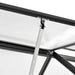 Tuinkas met basisframe 7,03 m³ aluminium antracietkleurig
