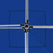 Partytent inklapbaar met wanden 2x2 m aluminium blauw