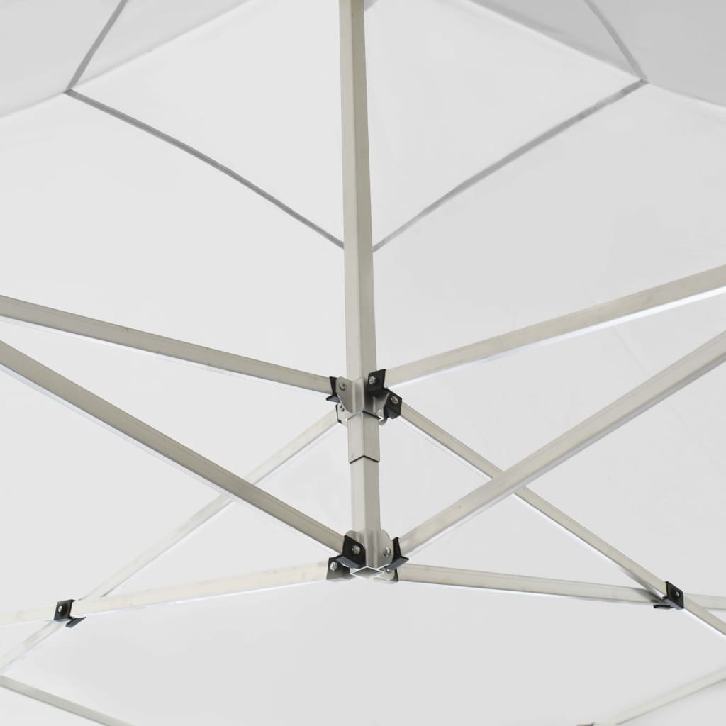 Partytent inklapbaar met wanden 2x2 m aluminium wit
