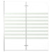 Badwand gestreept 120x140 cm gehard glas
