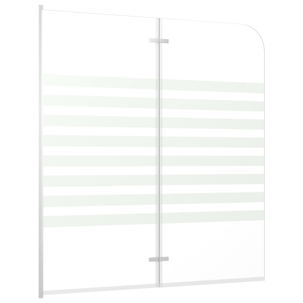 Badwand gestreept 120x140 cm gehard glas