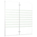 Badwand gestreept 120x140 cm gehard glas