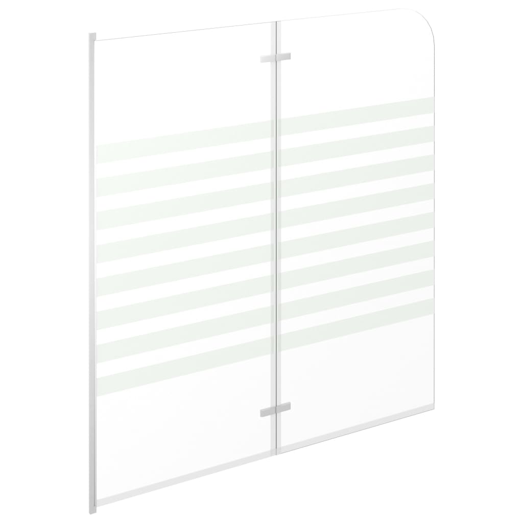 Badwand gestreept 120x140 cm gehard glas