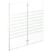 Badwand gestreept 120x140 cm gehard glas