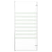 Badwand gestreept 120x140 cm gehard glas