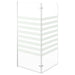 Badwand gestreept 120x140 cm gehard glas