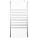 Badwand gestreept 120x68x130 cm gehard glas