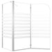 Badwand gestreept 120x68x130 cm gehard glas