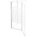 Badwand gestreept 120x68x130 cm gehard glas