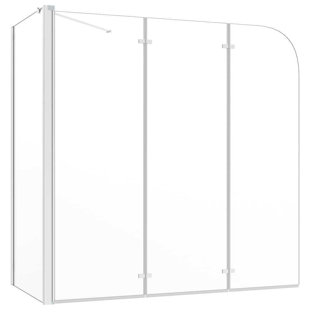 Badwand 120x69x130 cm gehard glas transparant