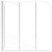 Badwand 120x69x130 cm gehard glas transparant