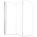 Badwand 120x69x130 cm gehard glas transparant