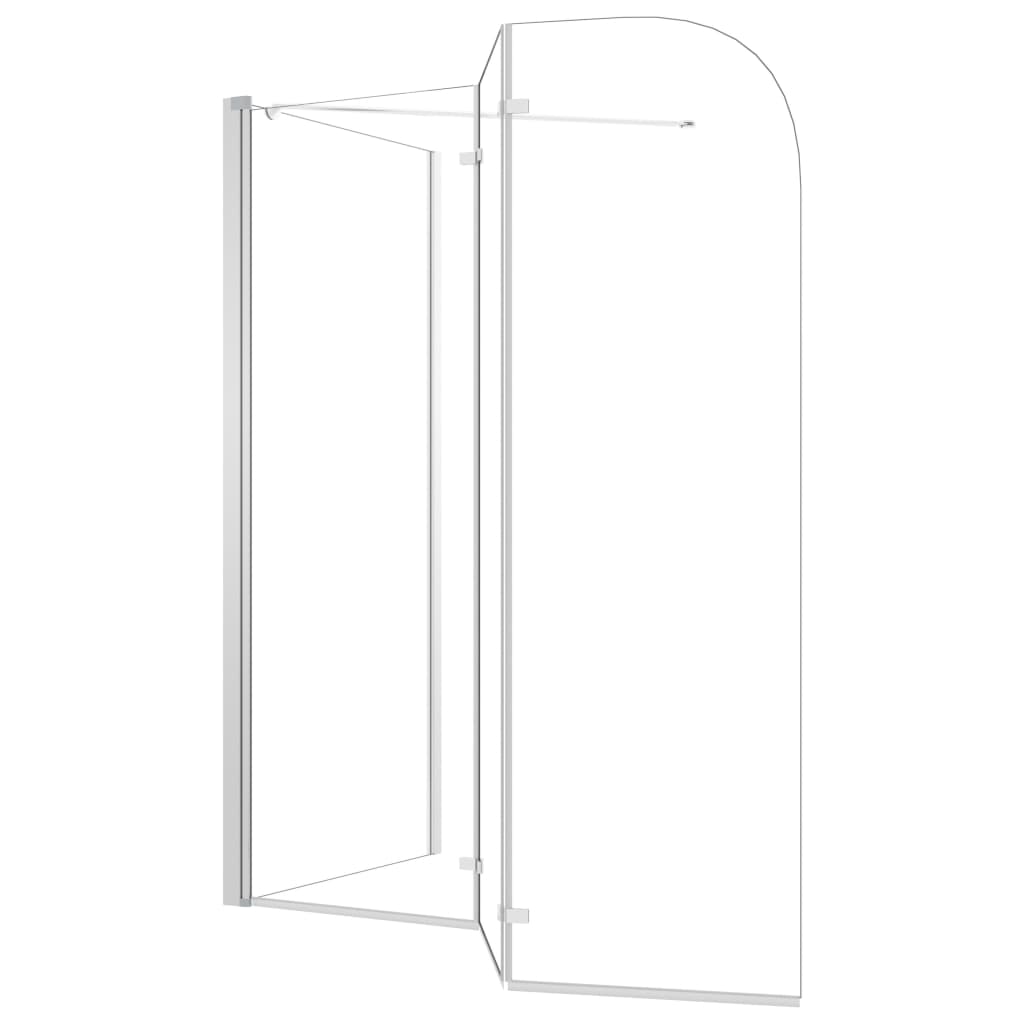 Badwand 120x69x130 cm gehard glas transparant
