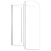 Badwand 120x69x130 cm gehard glas transparant