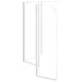 Badwand 120x69x130 cm gehard glas transparant