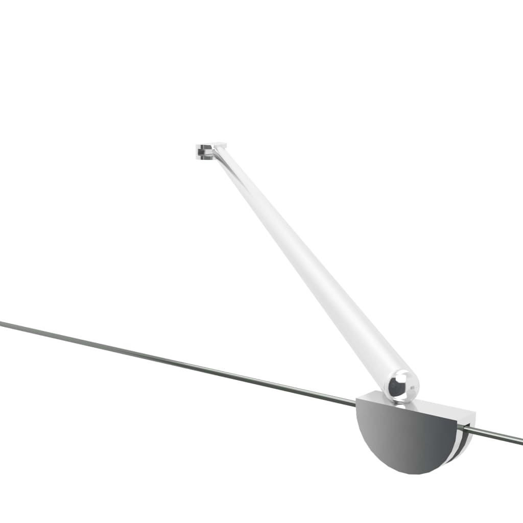 Badwand 120x69x130 cm gehard glas transparant