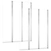 Badwanden 2 st 104x130 cm gehard glas transparant
