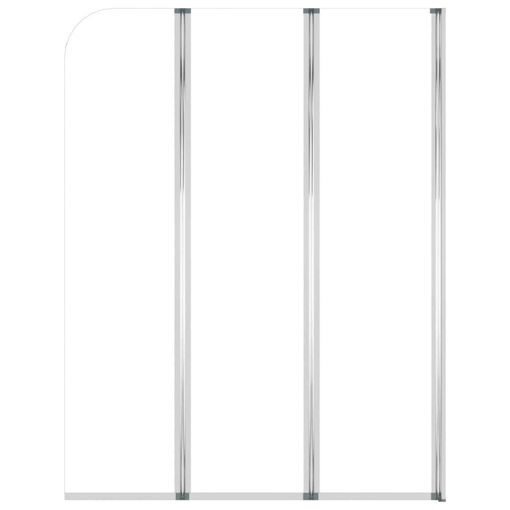 Badwanden 2 st 104x130 cm gehard glas transparant