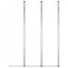 Badwanden 2 st 104x130 cm gehard glas transparant