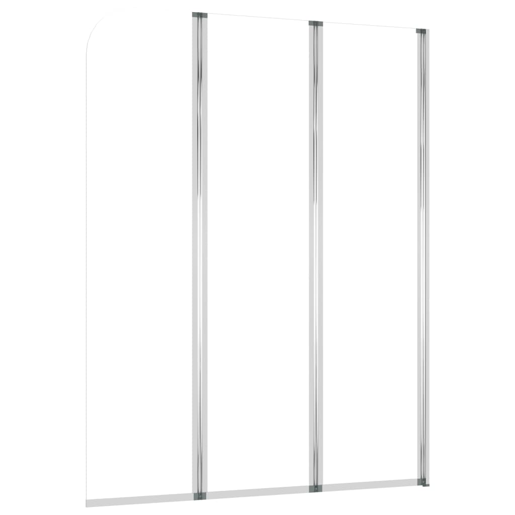 Badwanden 2 st 104x130 cm gehard glas transparant
