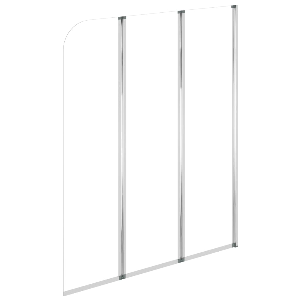 Badwanden 2 st 104x130 cm gehard glas transparant