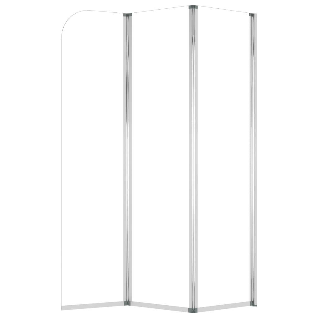 Badwanden 2 st 104x130 cm gehard glas transparant