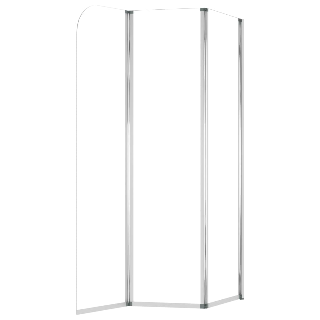 Badwanden 2 st 104x130 cm gehard glas transparant