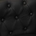 Fauteuil echt leer zwart