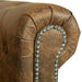 Chesterfield Bank 3-Zits Bruin Kunstleer