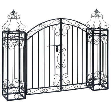 Poort decoratief 122x20,5x100 cm smeedijzer