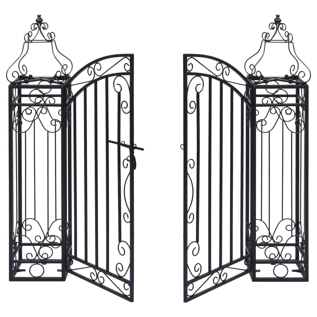 Poort decoratief 122x20,5x100 cm smeedijzer