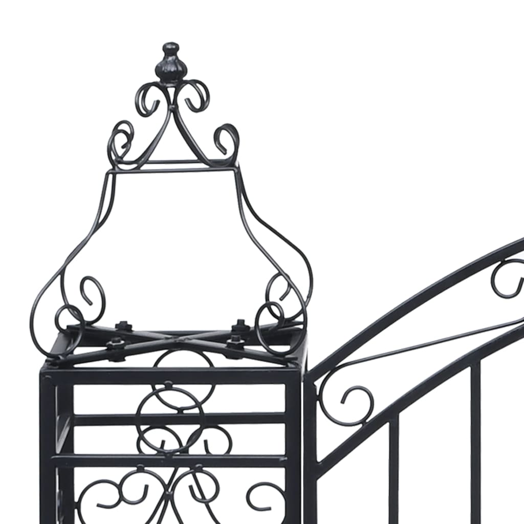 Poort decoratief 122x20,5x100 cm smeedijzer