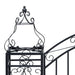 Poort decoratief 122x20,5x100 cm smeedijzer