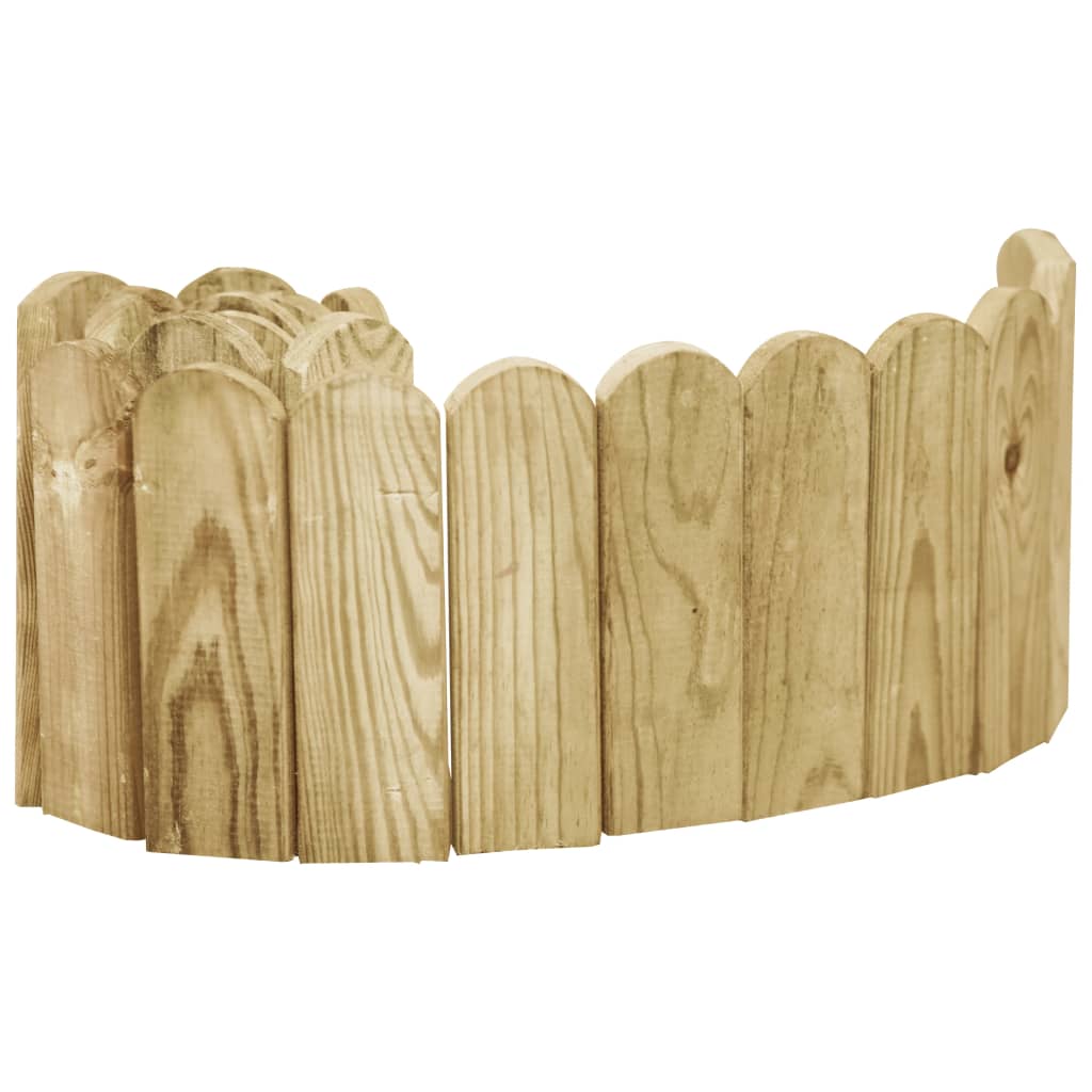 Gazonrand 120 cm geïmpregneerd grenenhout groen