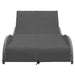 Ligbed tweepersoons met kussen poly rattan antraciet